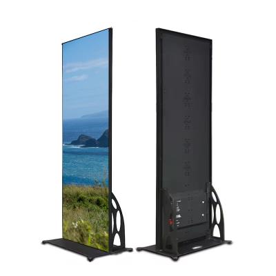 China Photo Moveable Indoor LED Poster Screen P2.5 P3 P4 P5 Floor Type Poster LED Display for sale