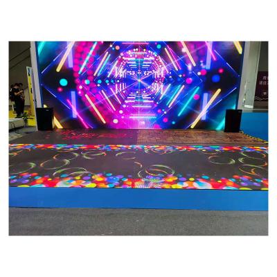 China Interactive Rental Dance Floor LED Screen 500x500mm 500x1000mm Cabinet Size for sale