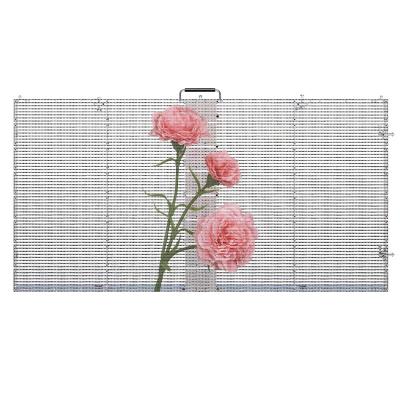 China 500mm*125mm Indoor Transparent LED Screen P3.91 High Brightness Advertising LED Display Panel for sale