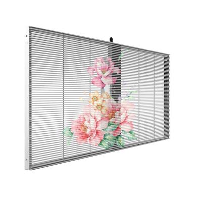 China Nationstar LED Curtain Video Wall High Brightness Glass Transparent LED Display for Advertising for sale