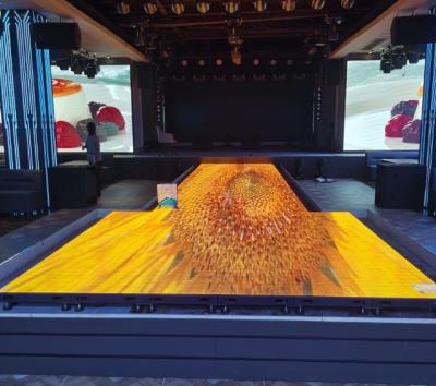 China P3.91 Dance Floor LED Screen 250mmx250mm Module Size For Nightclub Stage Dance for sale