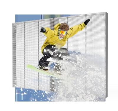 China 32768dots/Sqm Flexible Transparent LED Window Display Screen For Advertising for sale