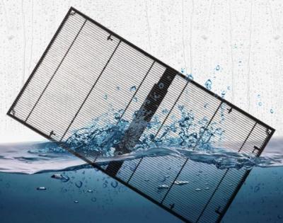 China Outdoor Advertising Transparent LED Display Panel , Adhesive Super Slim LED Display for sale