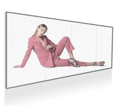 China Pixel Pitch P3.91-7.82mm Transparent LED Video Screen For Restaurant Hotel for sale