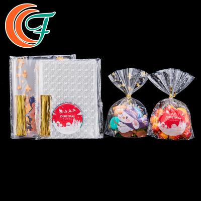 Chine Cadeau en plastique à la mode de sucrerie de Noël de sac d'emballage alimentaire de sac d'emballage des vacances OPP à vendre