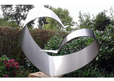 Chine Sculpture extérieure en acier inoxydable de conception simple, sculptures extérieures balayées en métal moderne à vendre