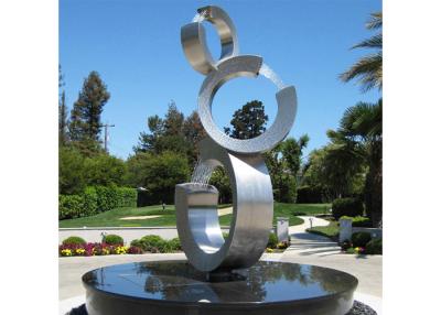 Cina Fontana contemporanea dell'acciaio inossidabile del giardino della scultura dell'acciaio inossidabile in vendita
