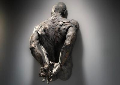 Chine homme de taille de 120cm sur la sculpture en bronze en mur pour la décoration d'intérieur à vendre