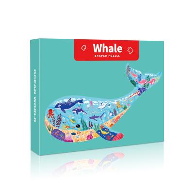 China Eco-friendly wholesale cartoon jigsaw puzzle for kids early educaitonal toys puzzle animal shape jigsaw puzzle for sale