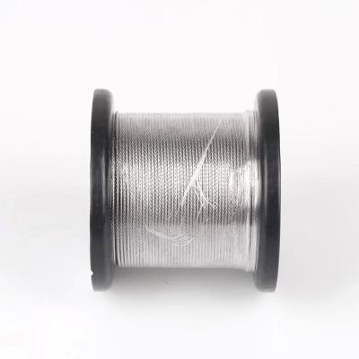 China 304 Stainless Steel 7*7 Lifting Wire Rope Boat/Structure Diameter 0.5MM Guardrail Lifting Fishing Line Processing Steel Wire Pressed Rope for sale