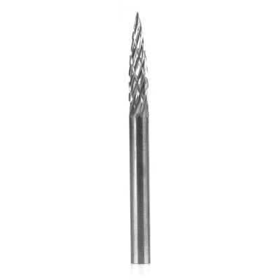 China Wolfram carbide(WC) Wolf's fang High Quality 2.35mm G43 carbide burr bits for aluminum for sale