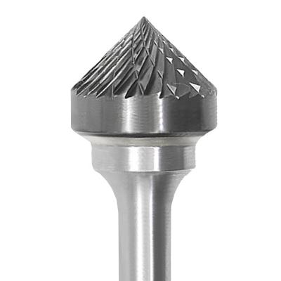 China Wolfram carbide(WC) Wolfburrs 90 degrees Taper Type KX tungsten steel solid carbide burrs for sale for sale