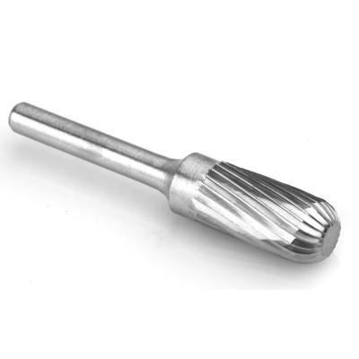China Wolfram carbide(WC) Wolf's fang High Quality Cylinder Semi-Circle Type W best carbide burrs for wood carving for sale