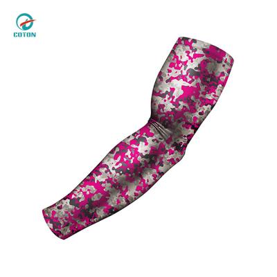 China Antibacterial Antibacterial Custom Printed Outdoor Sports Soccer Compression Arm Cooling Sleeves for sale