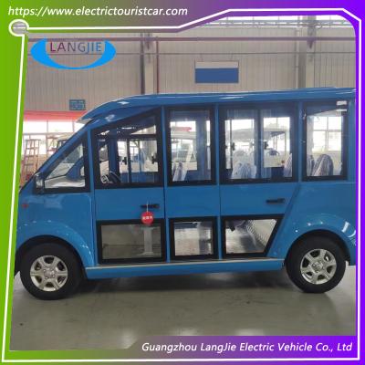 China Resort 10 Seater Electric Car Closed Door Type Electric Sightseeing Bus For Park for sale