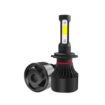 China Super Bright Automotive Parts 9V 32V 4 Side 360 COB X7 H7 Laser Led Projector Headlights Bulb Waterproof FOR CAR JEEP SUV for sale