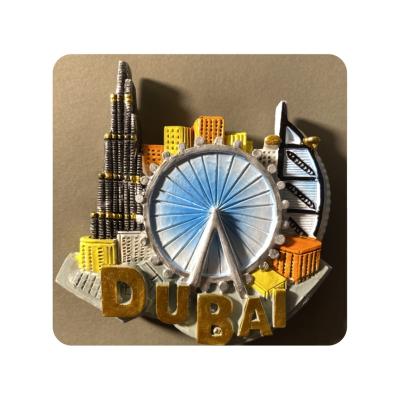China Dubai Memorial Home Decoration Of Downtown Famous Tourism Scenic Spots Downtown Architecture Handmade In Downtown Fridge Magnets for sale