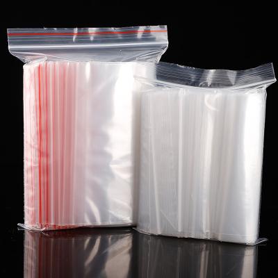 China Moisture Proof Custom Zip Lock Storage Bag Zipper Bags Transparent Plastic Pe Gravure Printing Zipper Seal Bags for Jewelry Candy or Snaks for sale