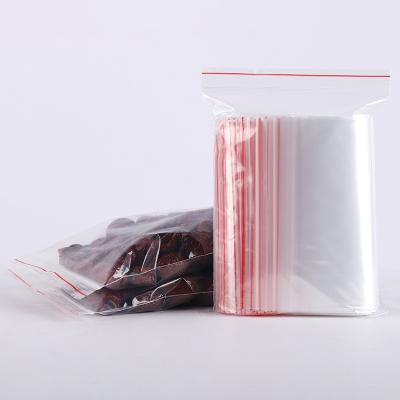 China Moisture Proof Plastic Pack Zipper Lock Bag Antitarnish Jewelry Rings Earrings Packing Storage Transparent Black Custom PE Zip Bags for sale
