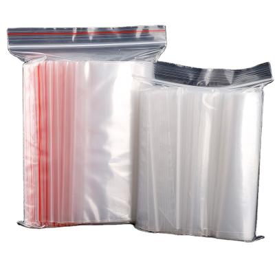 China Moisture Proof Thicken Zipper Self-sealing Bags Plastic Clear Reusable Small Packing Jewelry Storage Bag Reclosable Poly Bag Pouches for sale