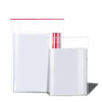 China Moisture Proof Clear Disposable Plastic Zipper Locking Reclosable Bags for Packaging Transparent PE Ziplock Bag For Package for sale