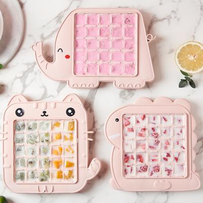 China 2022 DIY Creative Cute Cartoon Shape Poplar Ice Maker Viable Hot Selling Animal Ice Mold Trays For Kids Play for sale