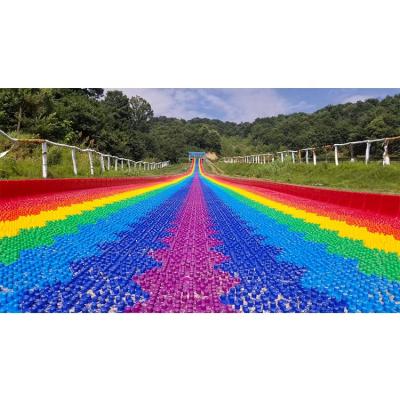 China Popular colorful exciting dry snow slide/rainbow snow slide/snow piping slide for sale