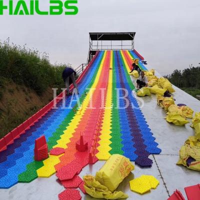 China Exciting Artificial Snow Speed Dry Slide With Skiing Ring Dry Skiing for sale