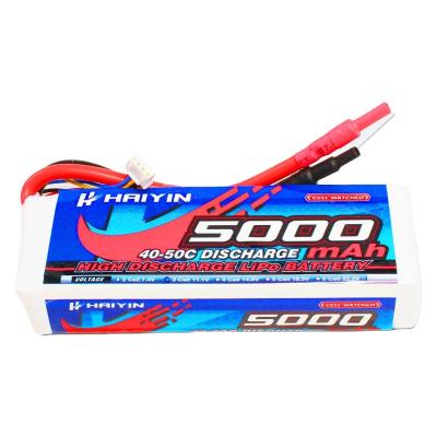 China Toys High C Rate LiPo Battery 4S 14.8v 5000mAh 60C Rechargeable LiPo Battery For FPV UAV Helicopter for sale