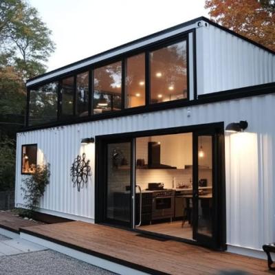 China Een lichtgewicht prefab-containerhuis op maat voor het moderne leven Te koop