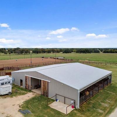 China Prefabricated Steel Structure Dairy Cow Shed , Modern Metal Agricultural Sheds for sale