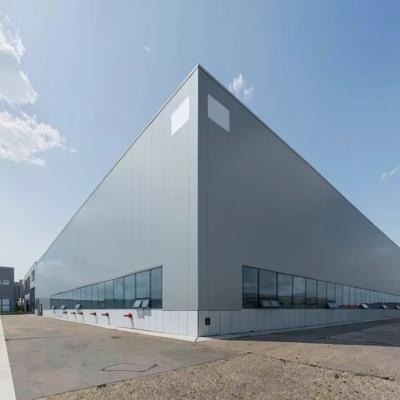 China Eco Friendly Prefab Metal Warehouse Customized Prefabricated Steel Frame Construction for sale