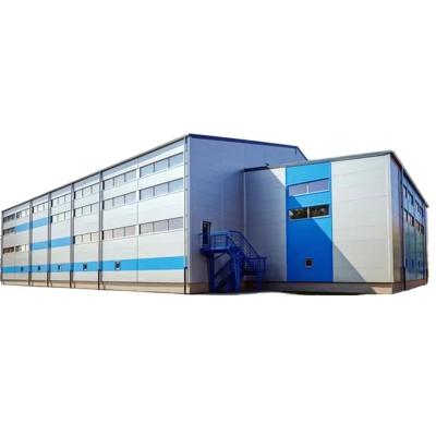 China Modern Prefab Steel Warehouse Buildings , High Rigidity Steel Frame Industrial Building for sale