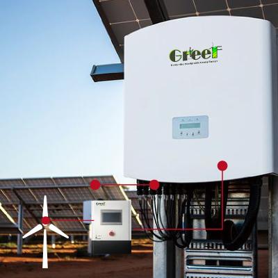 중국 RS485 포트 LCD 디스플레이 네트워크 측정과 함께 1kW-100kW 그리드 타이 태양 시스템 판매용