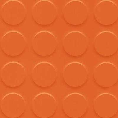China Pavimento de caucho de patrón naranja para monedas Rollo de suelo de caucho para monedas a prueba de fuego en venta
