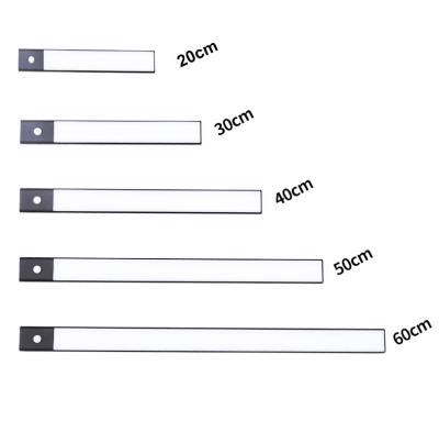 China Modern Hot Seller Indoor Motion Sensor Light Stick On Surface Ultra Thin USB Charging Motion Detect Cabinet Led Light for sale