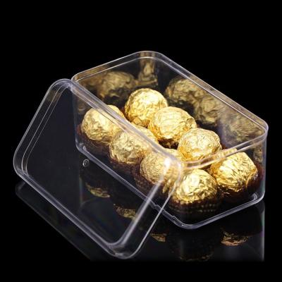 China Recyclable Custom Luxury Gift Packing Chocolate Fancy Gift Boxes Plastic Packaging Sweet Chocolate Candy Storage Case Boxes for sale