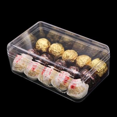 China Recycled Materials Plastic Chocolate Box Chocolate Wrapping Paper Boxes Ferrero Rocher Chocolate Snare Case for sale