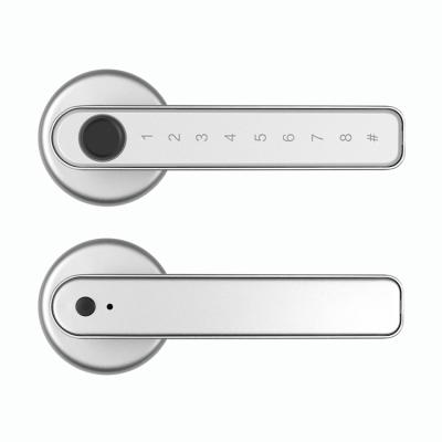 China TT Lock App Door Lock App Smart Passcode Fingerprint Biometric Home Wood Door Handle (add extra USD6.5/pc) Locks Electronic Digital Lock for sale