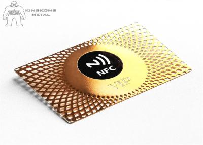 China Nfc Smart Metal RFID Card , Business Credit Card Rfid Chip Security Stainless Steel for sale