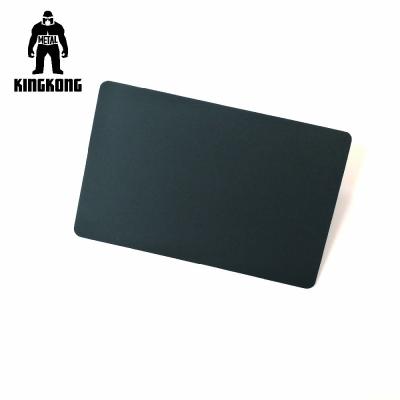 China KingKong Luxury Silicon Black Steel Business Cards Matte Finished Exceptional Feeling for sale
