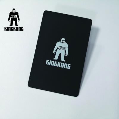 China Professional Flat Matte Black Metal Business Cards Special Silicon Goodfeeling for sale
