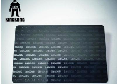 China Programmable Metal RFID Card High Security Silkscreen Printing 0.03g Weight for sale