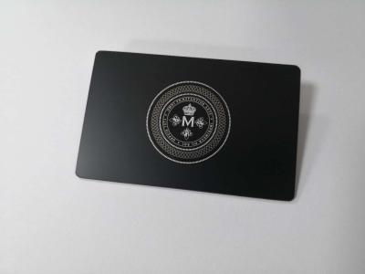 China Brushed Finishing 1k Nfc Metal RFID Card For Bank for sale