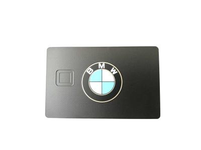 China Microprocesador en blanco de NFC 1K 13.56mhz del microprocesador de la tarjeta de visita del metal CR80 SLE4442 en venta