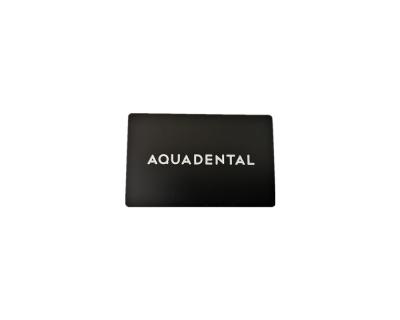 China Tarjeta de acero inoxidable del metal de Matte Black 304/tarjeta de visita del metal en venta