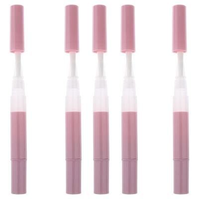 China Portable Empty Twist Pen Cuticle Oil Cosmetic Travel Container 2.5ml 3ml Nail Polish Lip Gloss Liquid Tube With Brush for sale