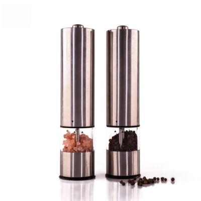 China Sustainable Wholesale Stainless Steel Grain Spice Flour Mill Grinder Kitchen Electric BBQ Machines Seasoning Pepper Millet for sale