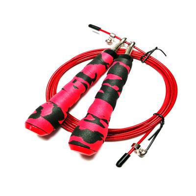 China Adjustable Jump Rope Weighted Self-Locking Rope Speed Steel Cable Adjustable Length New Design for sale