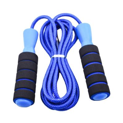 China Home\Gym\Adjustable Length Custom Logo Foam Sports Performance Handle Jump Rope Heavy Speed Weighted Nylon Rope For Fitness Exercise for sale
